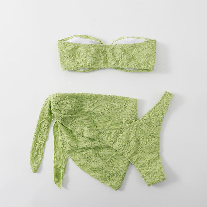 Damen Bandeau-Bikini mit modischem Wickelrock Echo Archiv