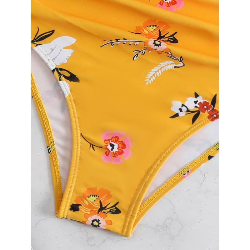 Damen Bikiniset mit hohem Bund und geknotetem Oberteil Echo Archiv