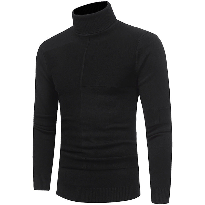 Herren Rollkragenpullover mit strukturierten Akzenten Echoarchiv