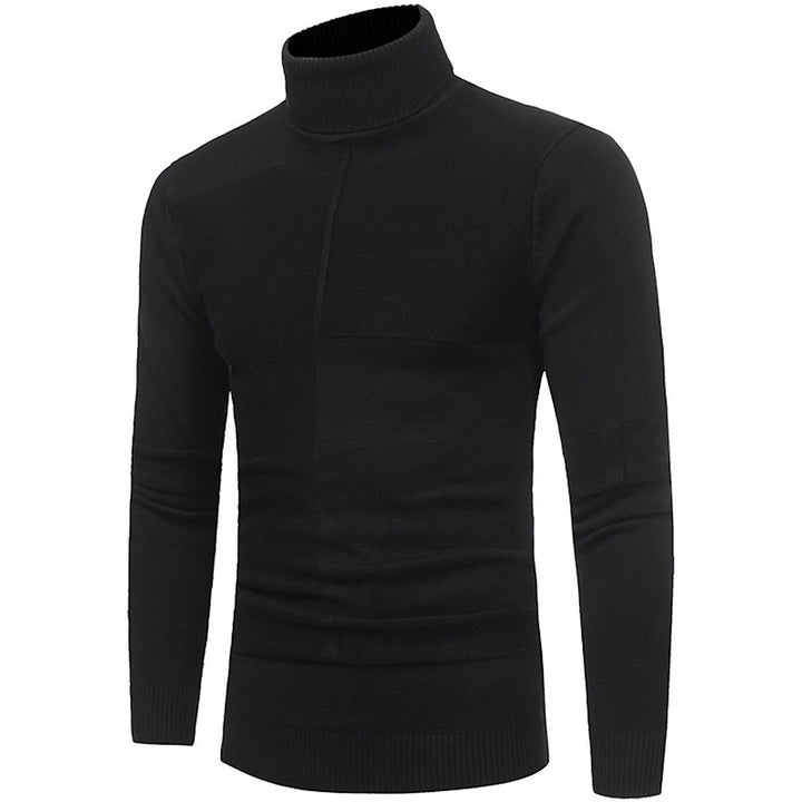 Herren Rollkragenpullover mit strukturierten Akzenten Echoarchiv
