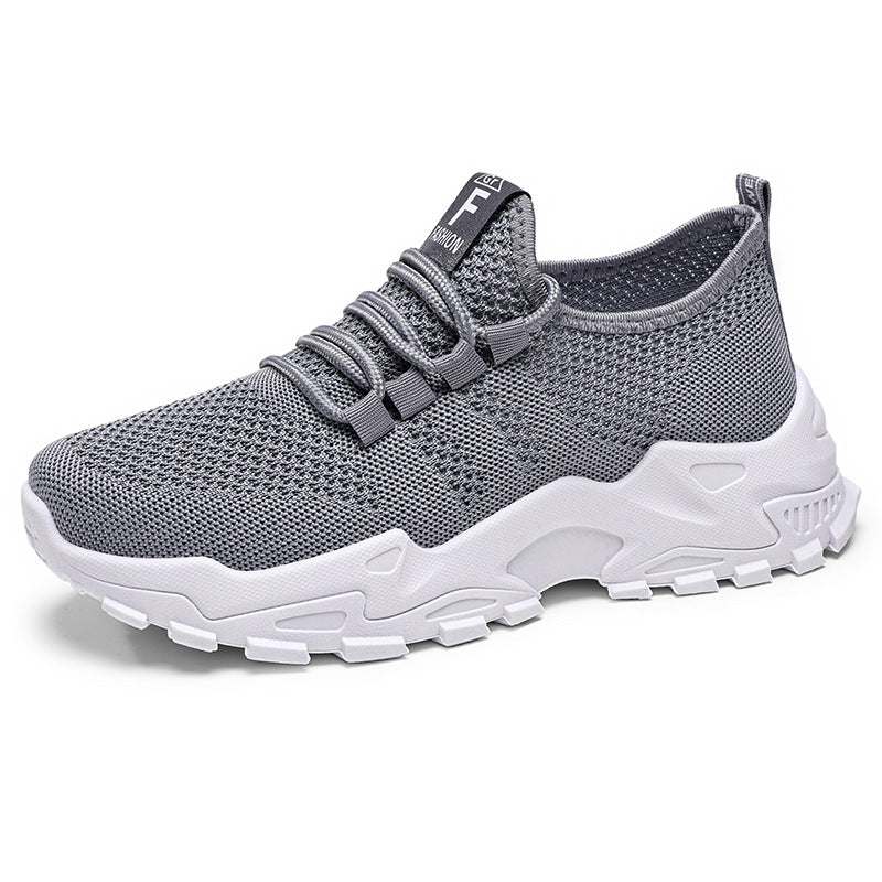 Damen nan atmungsaktive Strick-Slip-On Sneaker mit sockenähnlichem Schaft und profiliertem Plateau-Absatz Echo Archiv