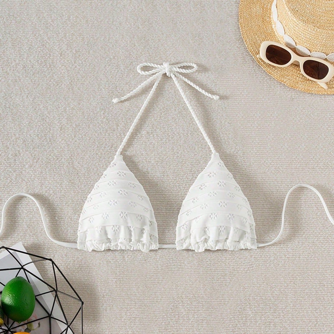 Damen Triangel-Bikini mit verspielten Rüschendetails Echo Archiv