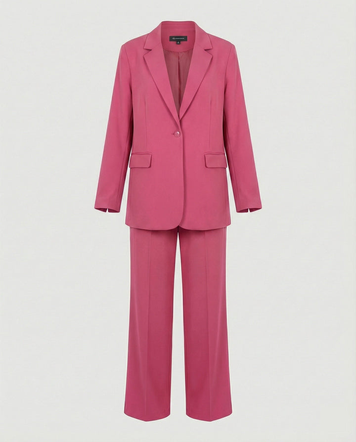 Damen elegantes Anzug-Set mit weitem Hosenbein und modernem Blazer – Avérine