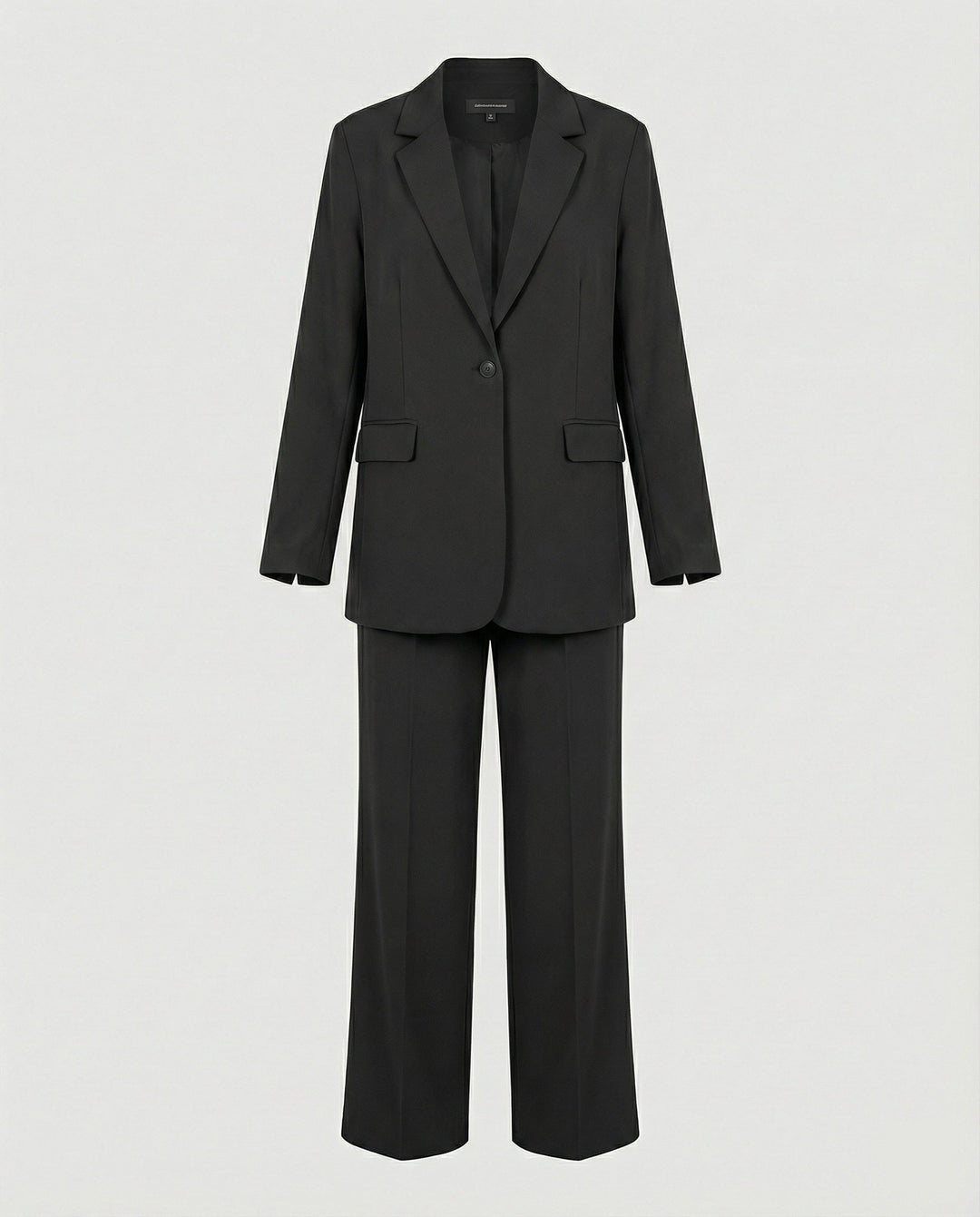 Damen elegantes Anzug-Set mit weitem Hosenbein und modernem Blazer – Avérine