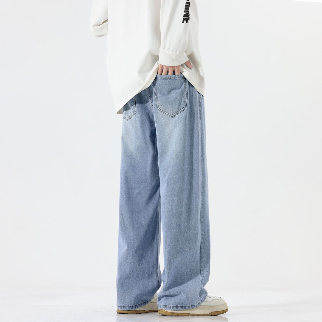 Herren Extraweite Baggy-Jeans mit extra langer Saumkante und dezenter Repair-Optik Echo Archiv