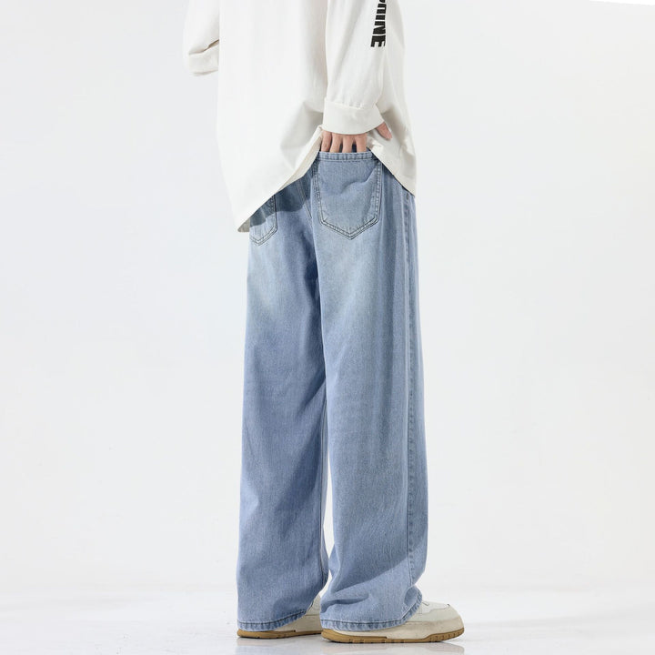 Herren Extraweite Baggy-Jeans mit extra langer Saumkante und dezenter Repair-Optik Echo Archiv