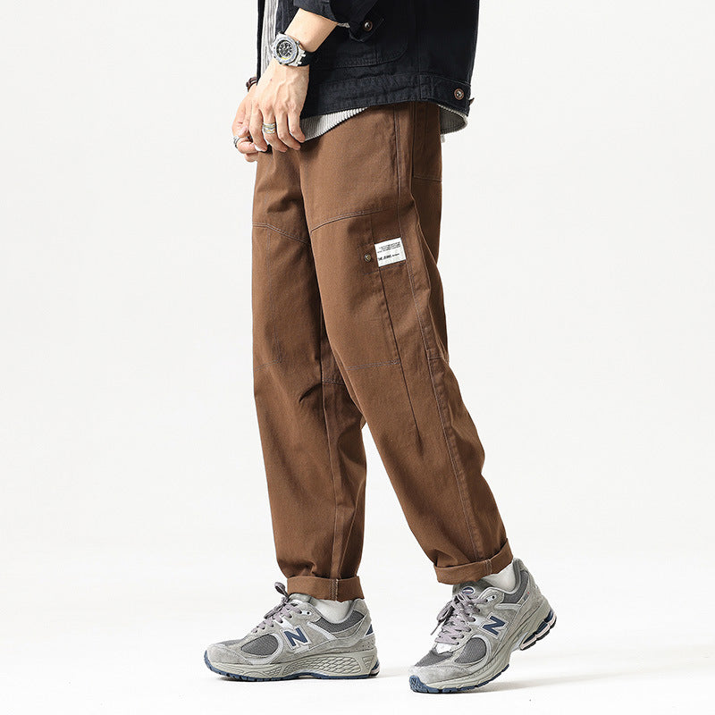 Herren Locker geschnittene Cargo-Jogginghose mit Tunnelzug, Knieabnähern und Utility‑Details Echo Archiv
