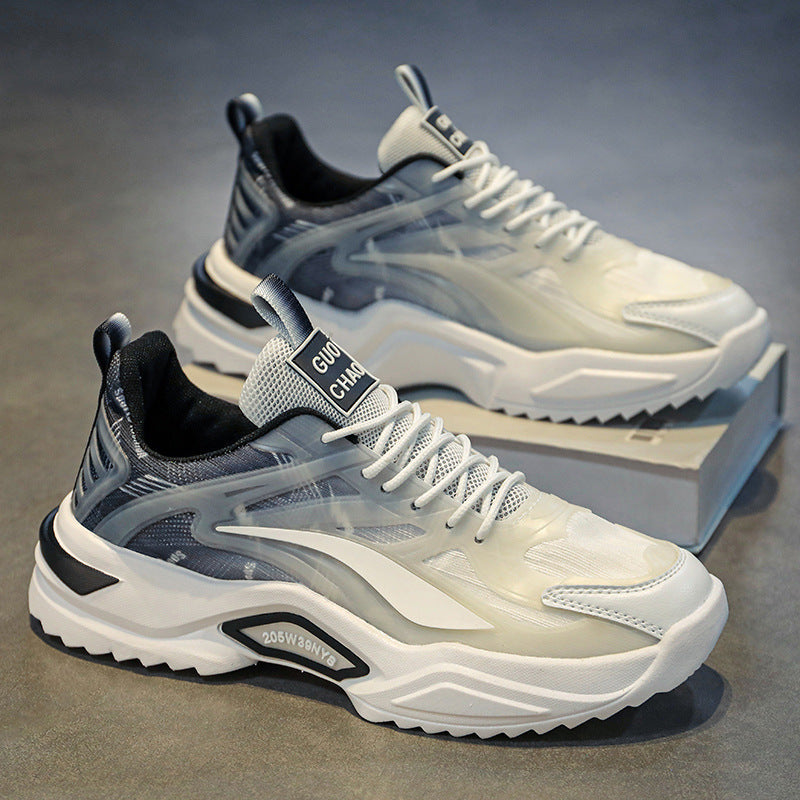 Herren Chunky-Performance Sneaker mit transparenten TPU‑Overlays und profiliertem Plateau Echoarchiv