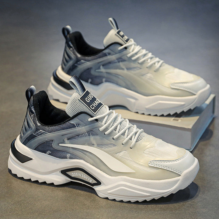 Herren Chunky-Performance Sneaker mit transparenten TPU‑Overlays und profiliertem Plateau Echoarchiv