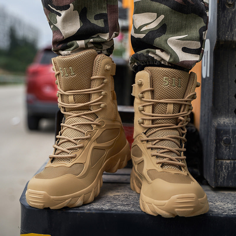 Herren Taktischer High-Top Einsatzstiefel mit robuster Trail-Profilsohle Echoarchiv