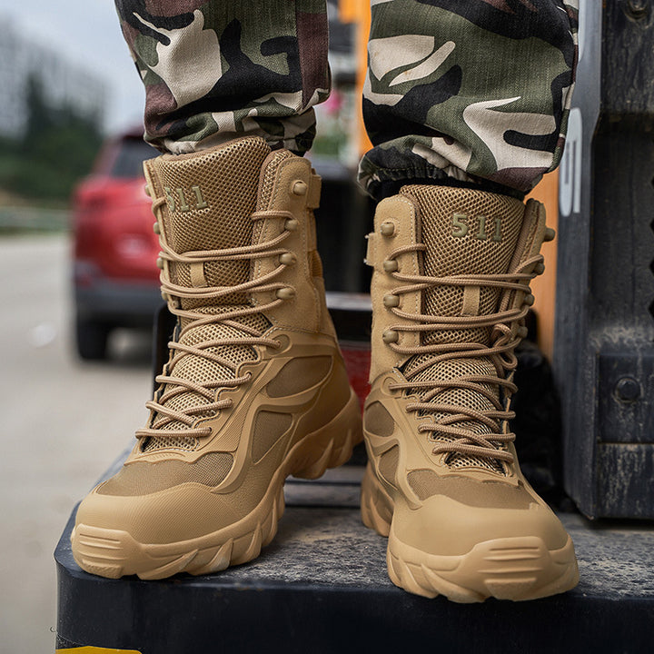 Herren Taktischer High-Top Einsatzstiefel mit robuster Trail-Profilsohle Echoarchiv