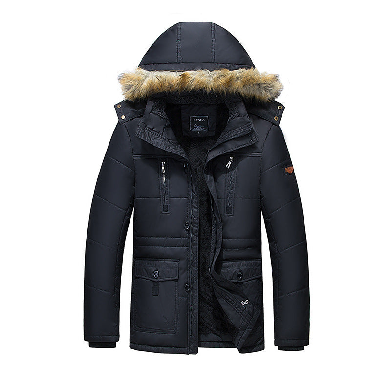 Herren Thermo-Fieldparka mit gesteppter Außenlage, Teddyplüsch-Innenfutter und abnehmbarer Kunstfellkapuze Echo Archiv