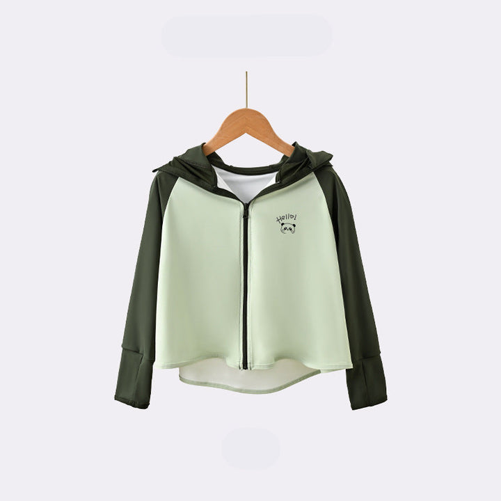 Kinder UV-Schutzjacke mit Kapuze und atmungsaktiven Eigenschaften Echo Archiv
