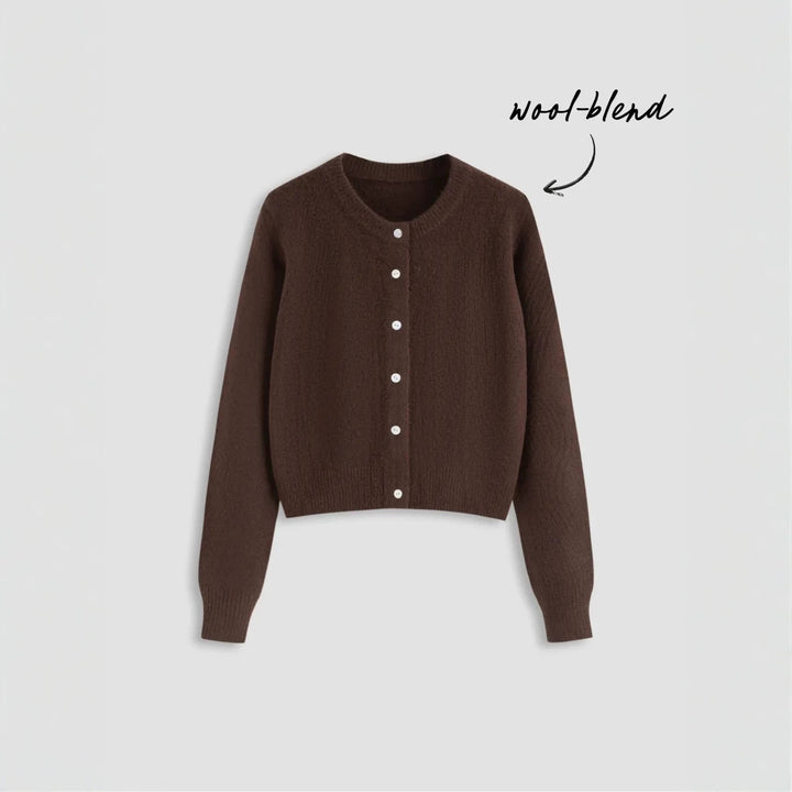 Damen Eleganter Kurzpullover mit Hemdkragen Echo Archiv
