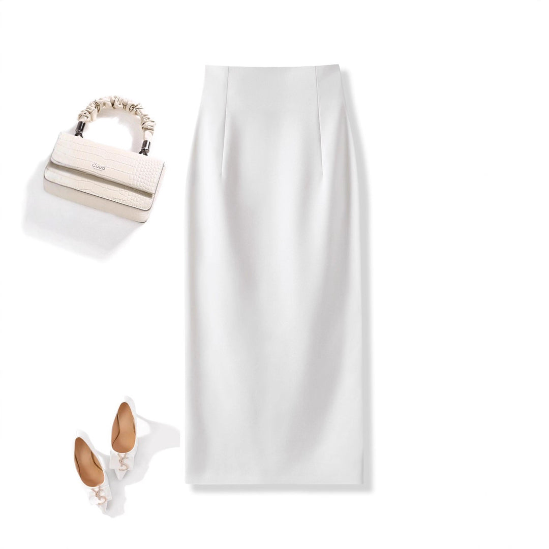 Damen Eleganter Midirock mit Raffungen Echoarchiv