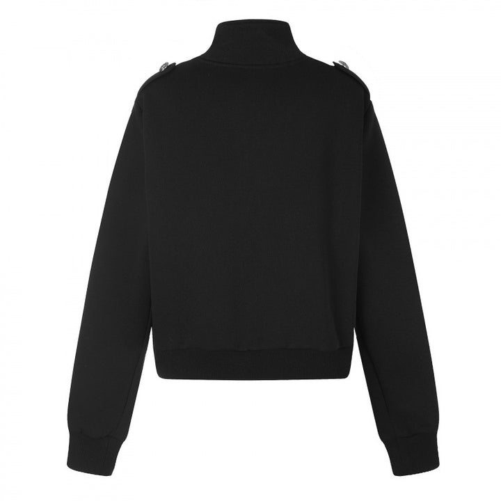 Unisex Sweatjacke im Military-Look mit doppelter Knopfleiste Echo Archiv