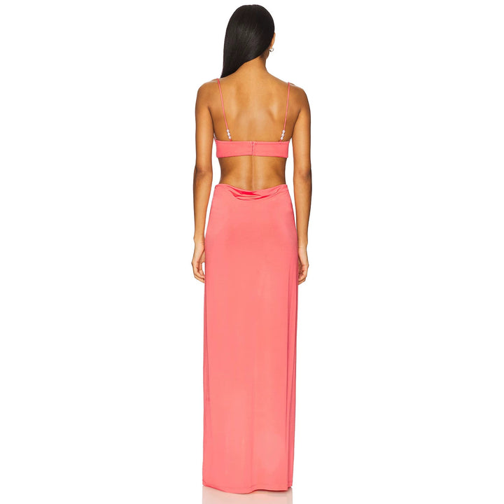 Damen nan Maxikleid mit Bustier-Cups, seitlichen Cut-Outs und feinen Spaghettiträgern Echo Archiv