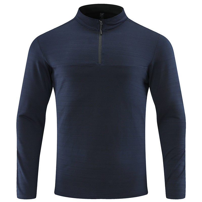 Herren Funktions-Halbzip-Langarmshirt mit Stehkragen und atmungsaktivem Stretchmaterial Echoarchiv