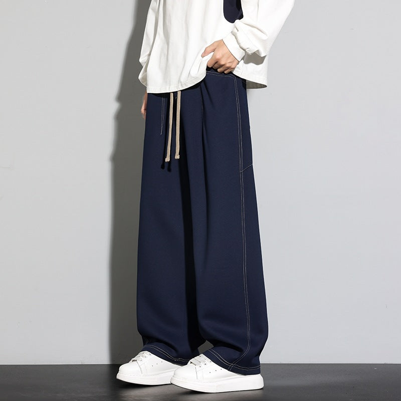Damen Weite Palazzo‑Hose mit hohem Elastbund & Kordelzug Echoarchiv