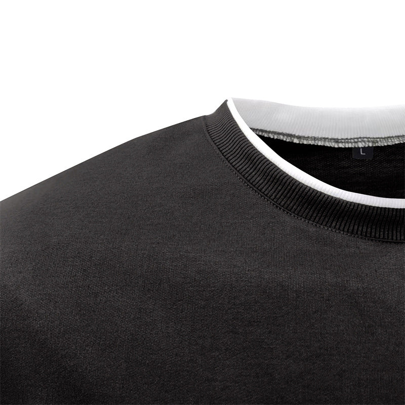 Herren lässiger Langarm-Sweater mit strukturiertem Design Echoarchiv