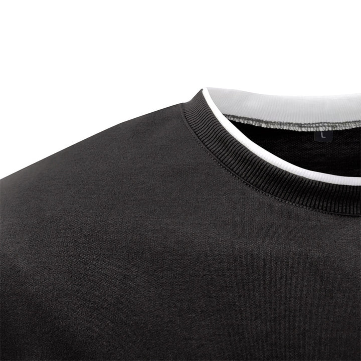 Herren lässiger Langarm-Sweater mit strukturiertem Design Echoarchiv