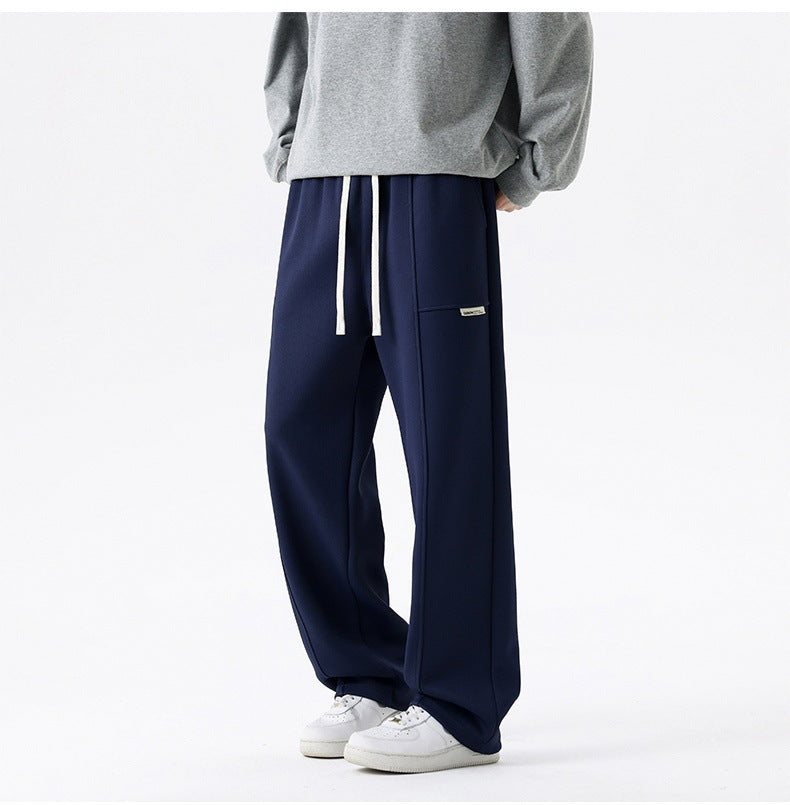 Herren Weite Relax-Jogginghose mit Tunnelzug, Multifunktionstasche & geradem Bein Echoarchiv