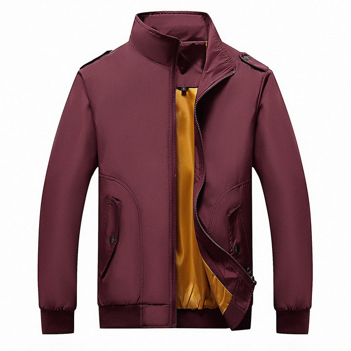 Herren Bomberjacke im Aviator-Microfiber-Look mit Ärmeltasche und gerippten Abschlüssen Echoarchiv