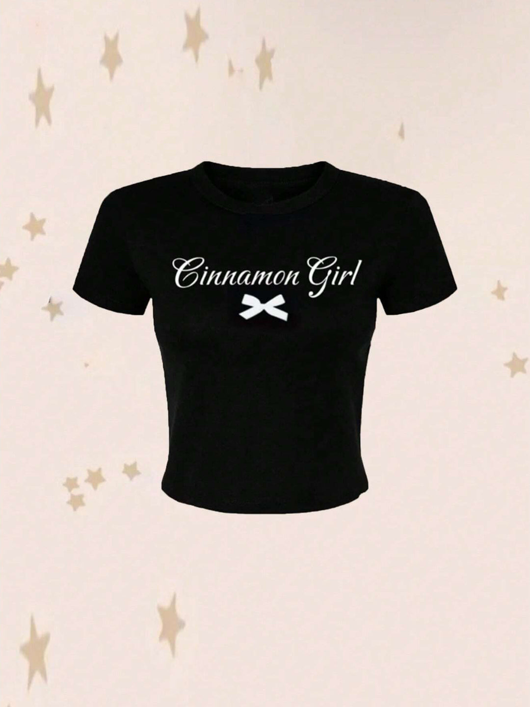 Damen Crop-T-Shirt mit kreativem Nostalgie-Druck und lässigem Schnitt Echo Archiv