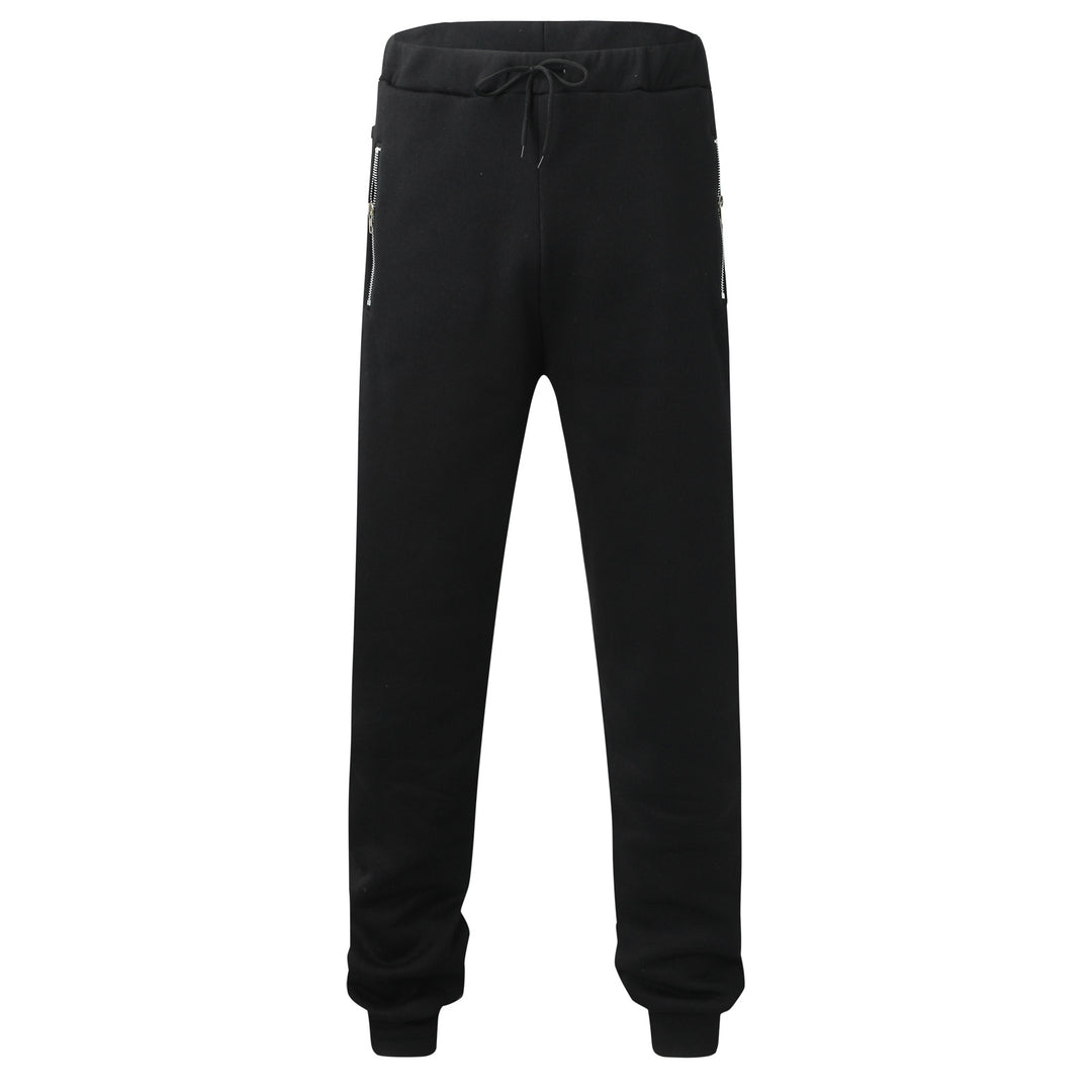 Herren nan komfortable Jogginghose mit elastischem Bund Kordelzug konisch zulaufenden Beinen und seitlichen Reißverschlusstaschen Echo Archiv