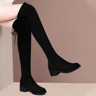 Damen Überknie Stiefel Echo Archiv