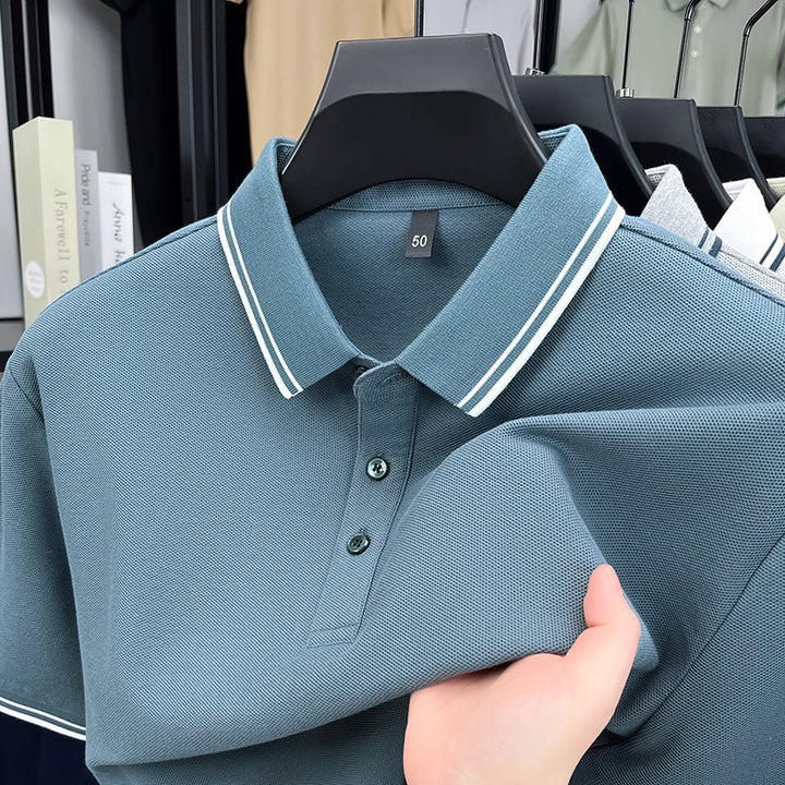 Herren sportliches Poloshirt mit strukturiertem Piqué-Stoff und modernem Kragen Echoarchiv