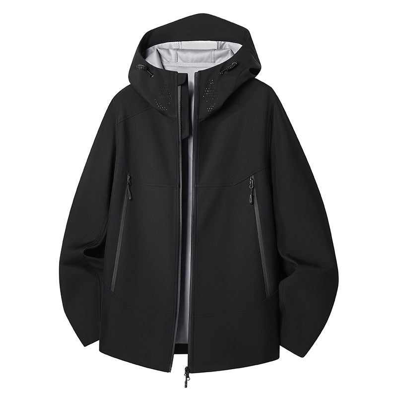 Damen Wasserdichte Softshell-Outdoorjacke mit minimalistischer Silhouette und Belüftungsperforation am Kragen Echo Archiv