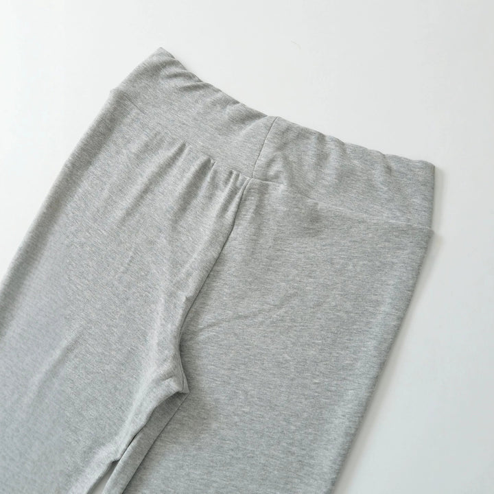 Damen High-Waist Flared Jersey-Leggings mit ausgestelltem Beinabschluss Echoarchiv