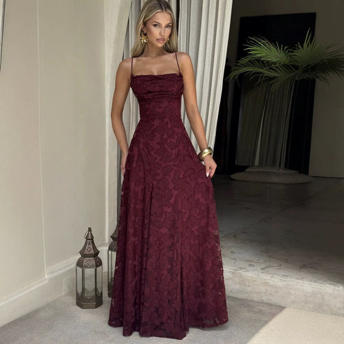 Damen Maxikleid mit floralen Spitzenapplikationen Echo Archiv