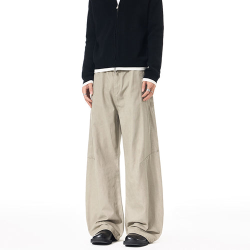 Herren Ultraweite Palazzo-Baggy-Hose mit tiefem Schritt und entspanntem Bund Echo Archiv