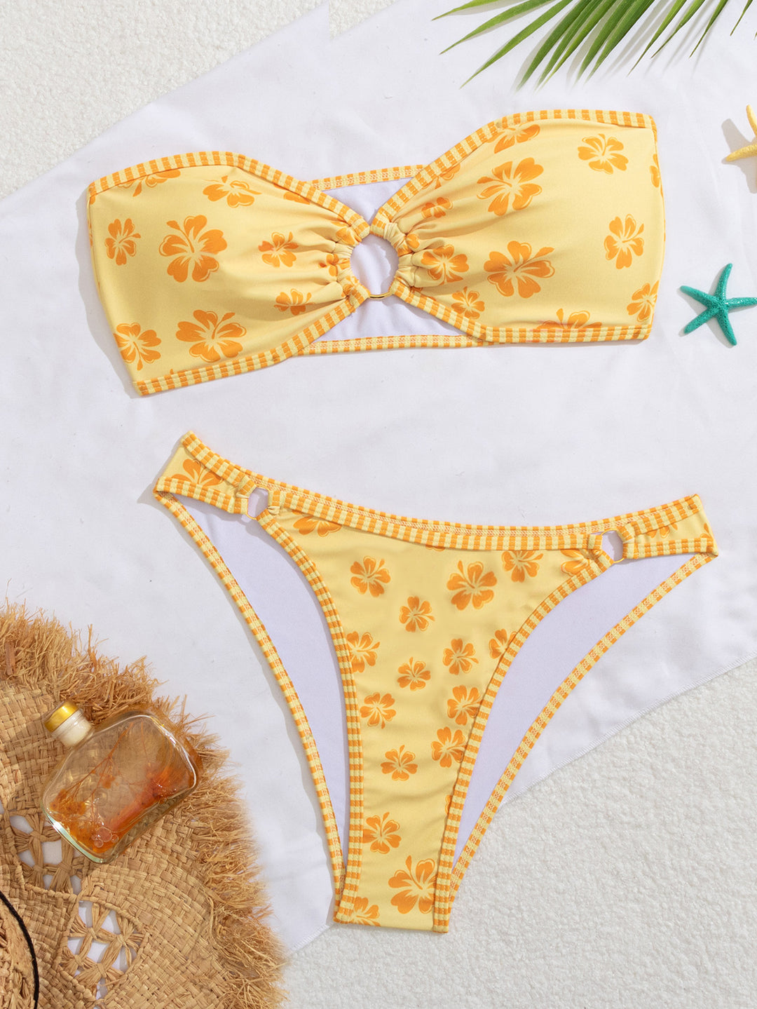 Damen Bandeau Badeanzug Set Echo Archiv