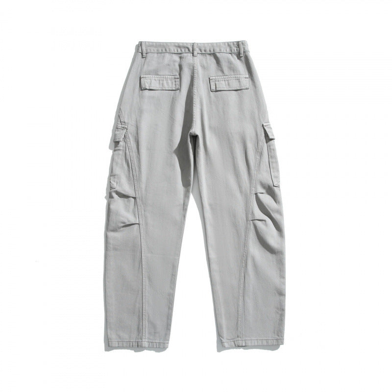 Herren Cargo-Hose im Utility-Stil mit Klappentaschen und geradem Bein Echo Archiv