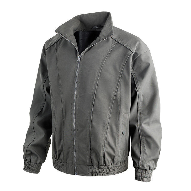 Herren Freizeitjacke mit hochschließendem Kragen und elastischem Bund Echoarchiv