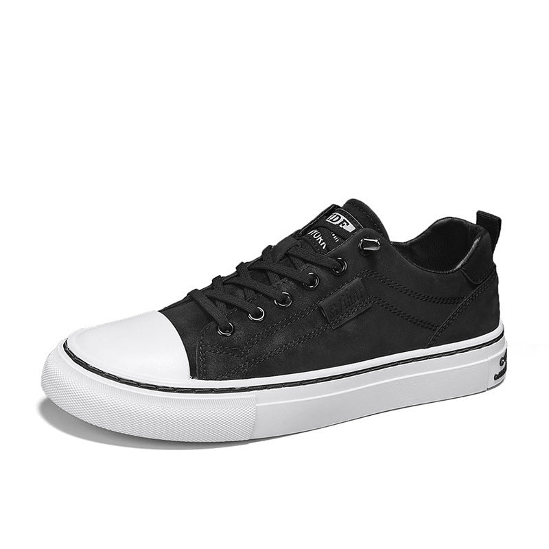 Herren klassische Low-Top Sneaker im Canvas-Look mit verstärkter Zehenkappe und gepolstertem Komfortfußbett Echo Archiv