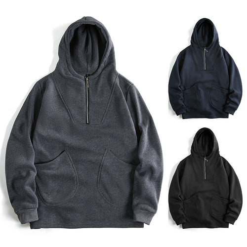 Herren Kapuzenpullover mit innovativem Reißverschluss und komfortabler Passform Echoarchiv