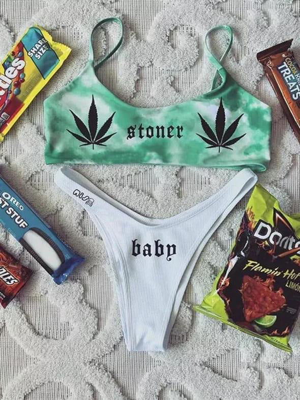 Damen Sport-Bikini mit auffälligem Grafikdesign Echo Archiv