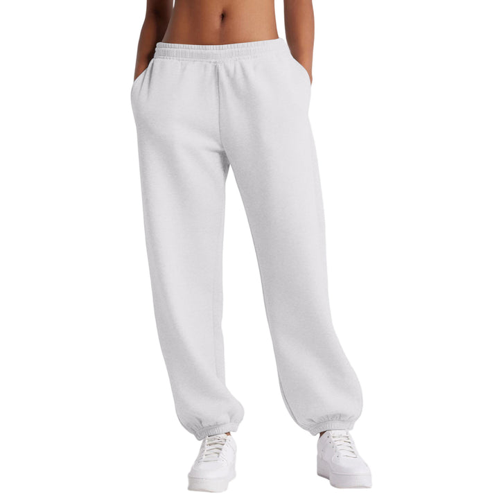 Damen schmale High‑Waist Sweat-Jogginghose mit hohem Komfortbund, verstellbarem Kordelzug und elastischen Knöchelbündchen – Avérine