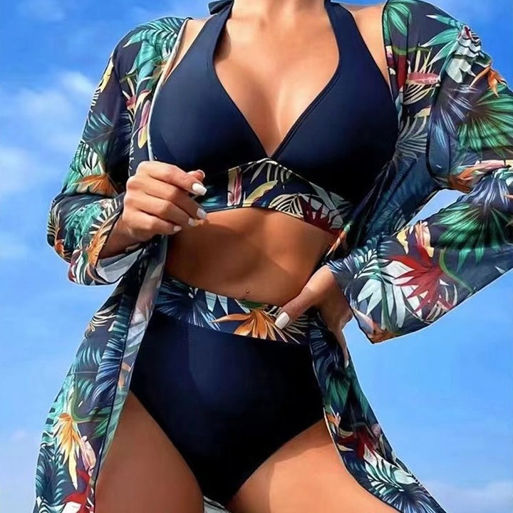 Damen Hochtailliertes Bade-Set mit Kimono Echo Archiv