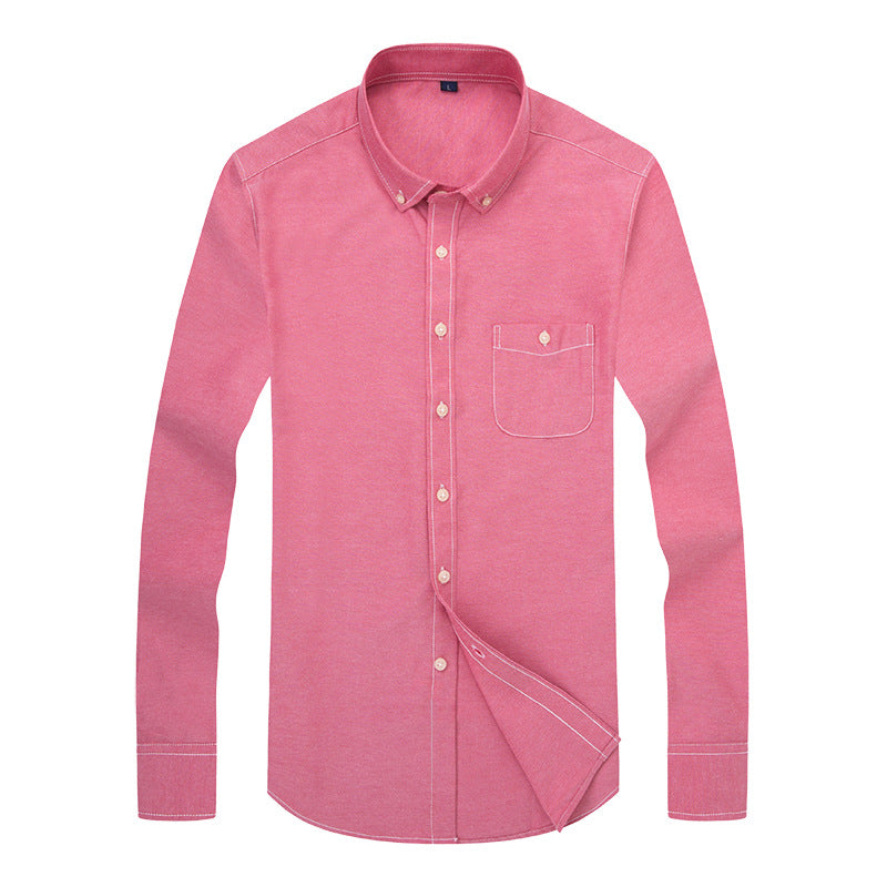 Herren Business-Hemd mit Button-Down-Kragen und Brusttasche Echoarchiv