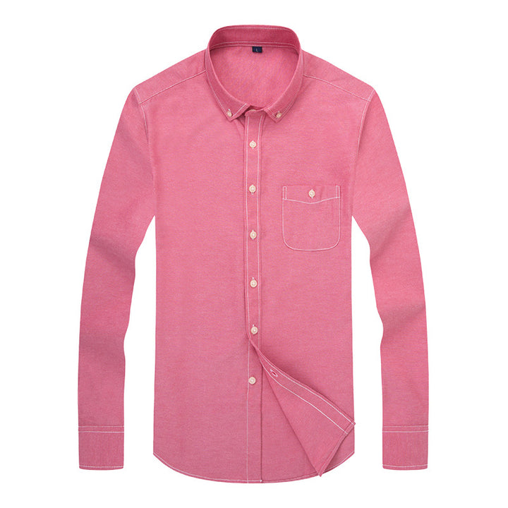 Herren Business-Hemd mit Button-Down-Kragen und Brusttasche Echoarchiv