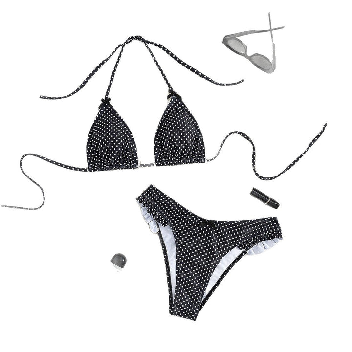 Damen Triangel-Bikini-Set mit verspielten Punkten Echo Archiv