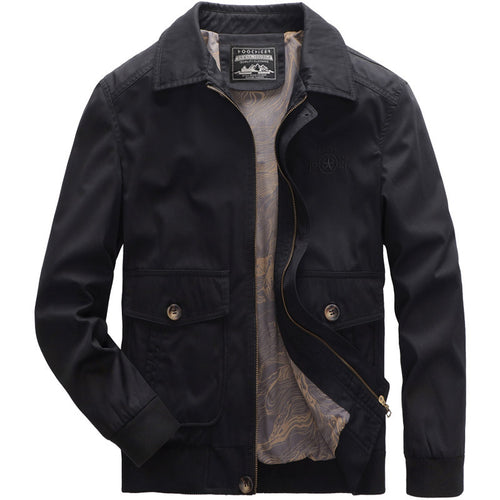 Herren Leichter Canvas‑Blouson mit gesteppter Innenfütterung und elastischem Rippbund Echo Archiv