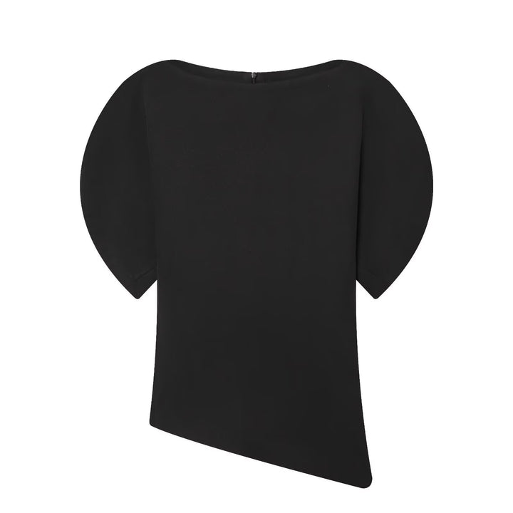 Damen elegantes Oberteil mit innovativen Ballonärmeln und seidigem Finish Echo Archiv
