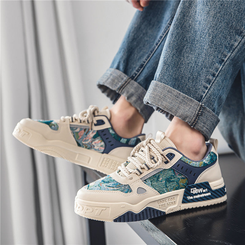 Damen Modische Sneaker mit einzigartigem floralem Design und stabiler Profilsohle Echo Archiv