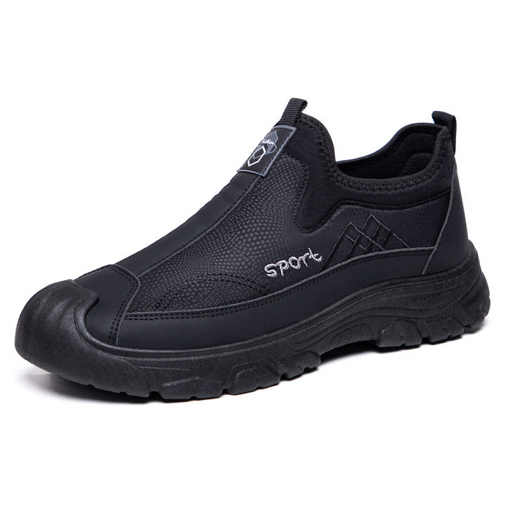 Herren nan robuster Slip-On Arbeitssneaker mit verstärkter Zehenkappe, rutschfester Profilsohle und elastischem Einstieg Echo Archiv